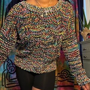 Very cute and colorful knitted sweater